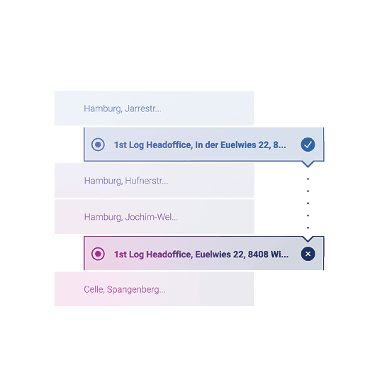 Automatisches +++ Adressmatching